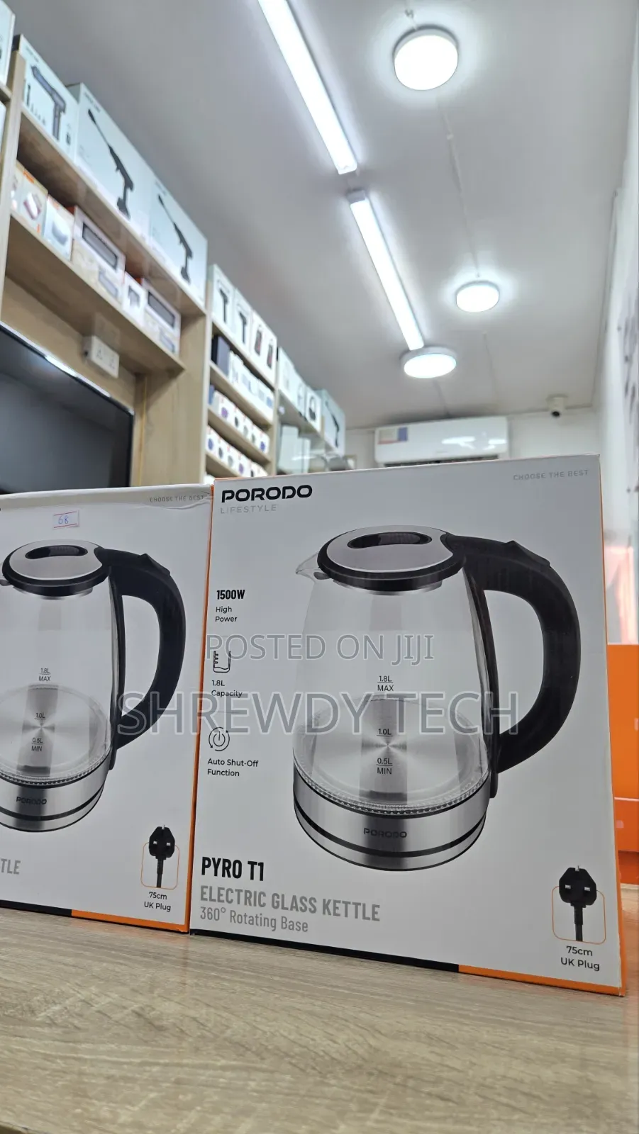 Porodo Pyro T1 Electric Glass Kettle