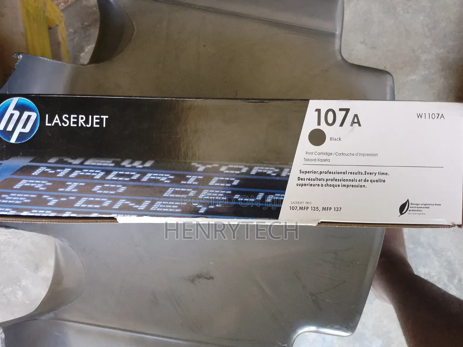 107a Cartridge Toner Genuine Hp Black