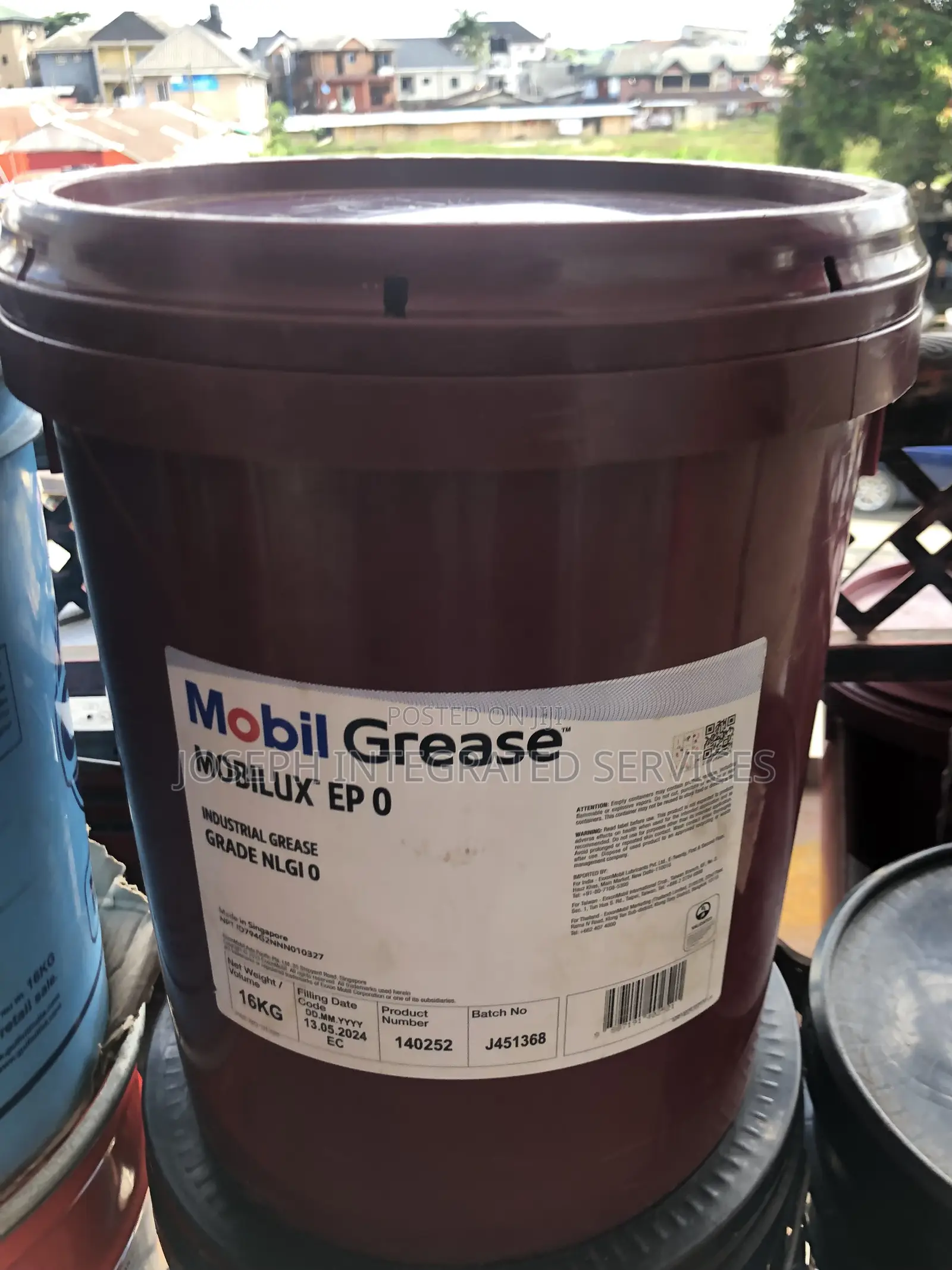 Mobil Mobilux Ep 0 Industrial Grease Pail
