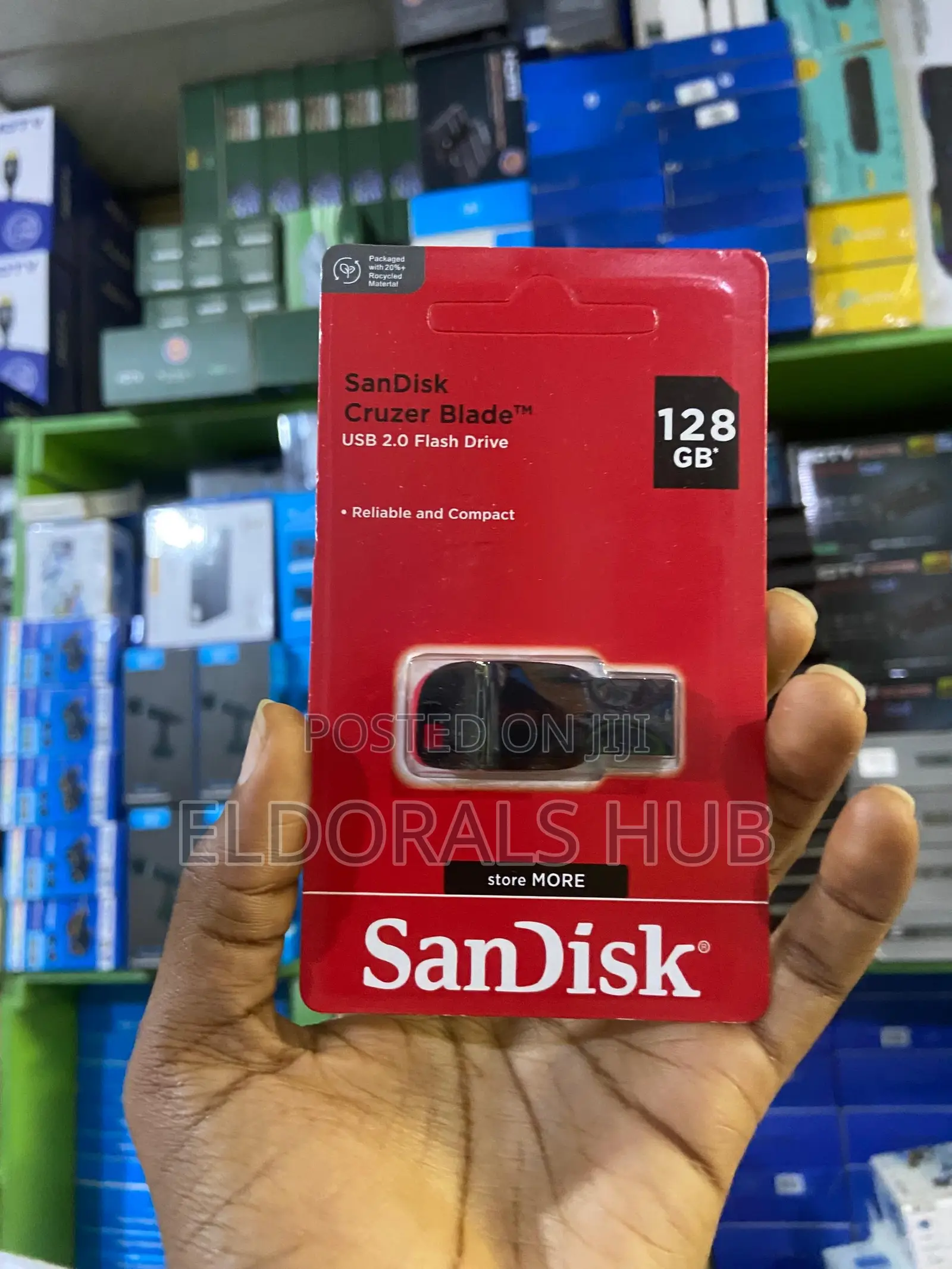 Sandisk Cruzer Blade 128gb Usb 2.0 Flash Drive Compact Storage