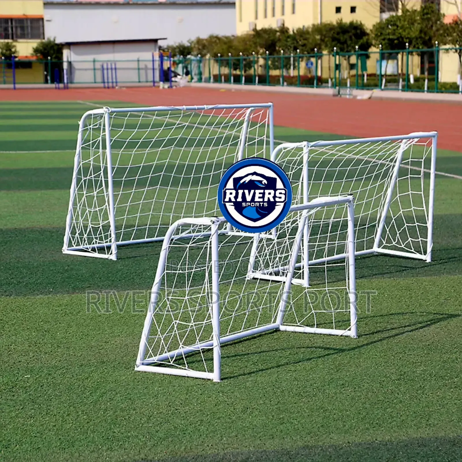 Foreign Metal 4x3feet 5aside Football Goal Post With Net Monkey Post