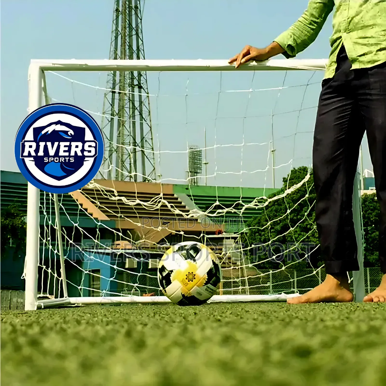 Foreign Metal 4x3feet 5aside Football Goal Post With Net Monkey Post
