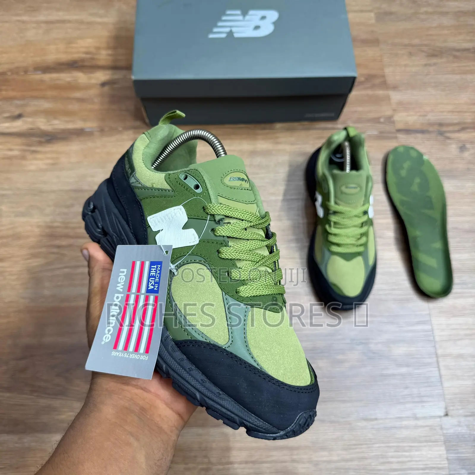 New Balance the Moss Green Sneakers