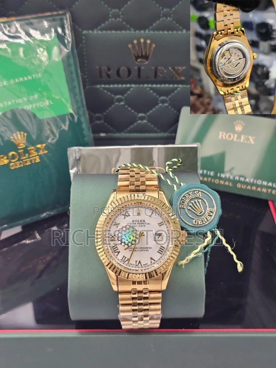Top Quality Nontarnish Rolex Chain Watch