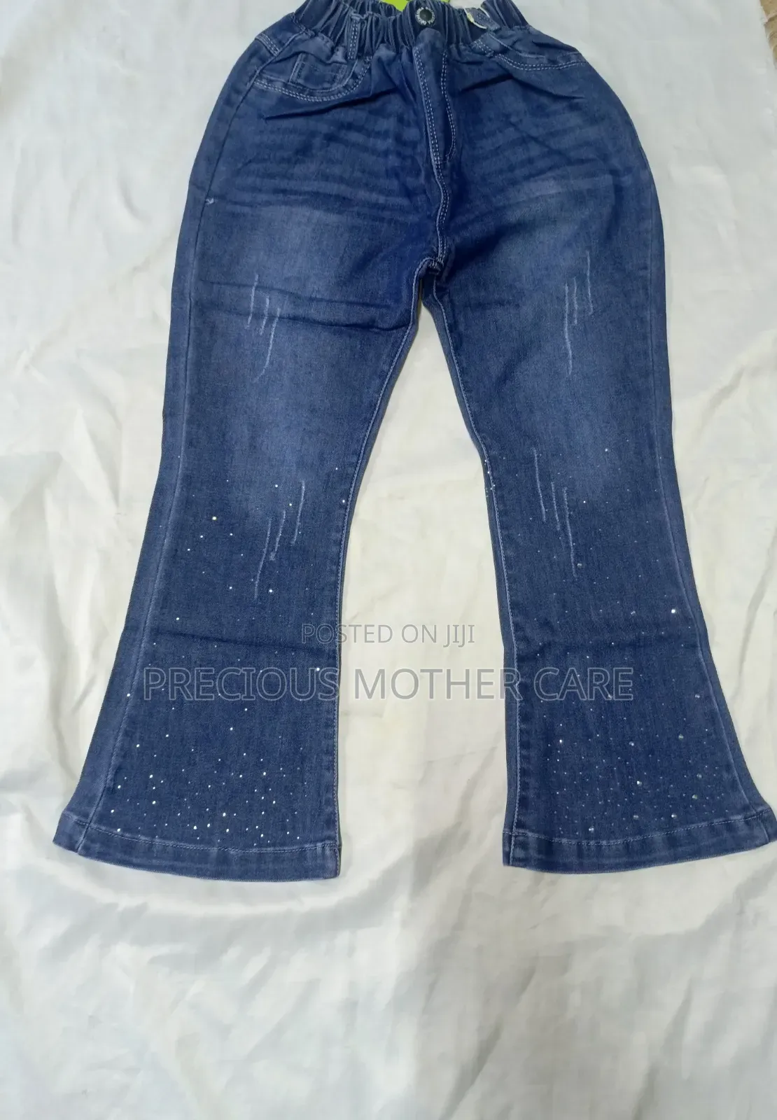 Children Hip Style Quality Jeans Available in Black and Blue