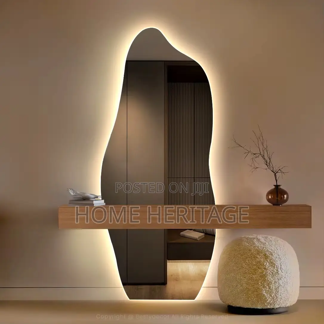 Luxury Long Shapeless 3-Light Led Mirror