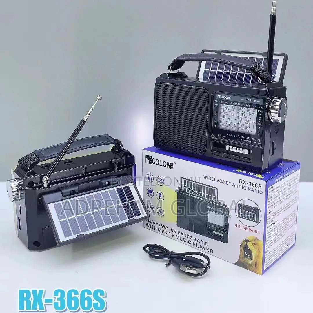 Transistor Radio Fm Radio Mp3 Solarpanel Flash Light Usb