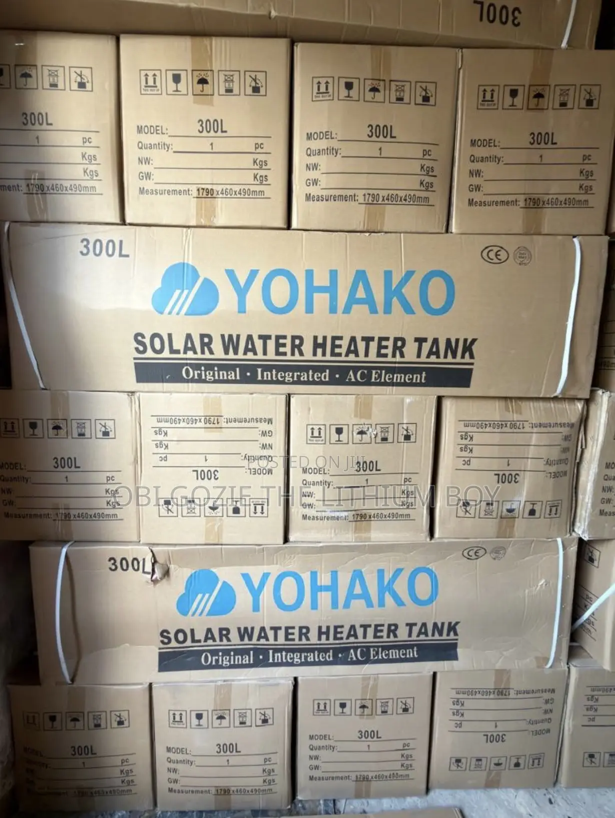 300 L Yohako Solar Water Heater in Abuja Jabi. Best Importer Seller