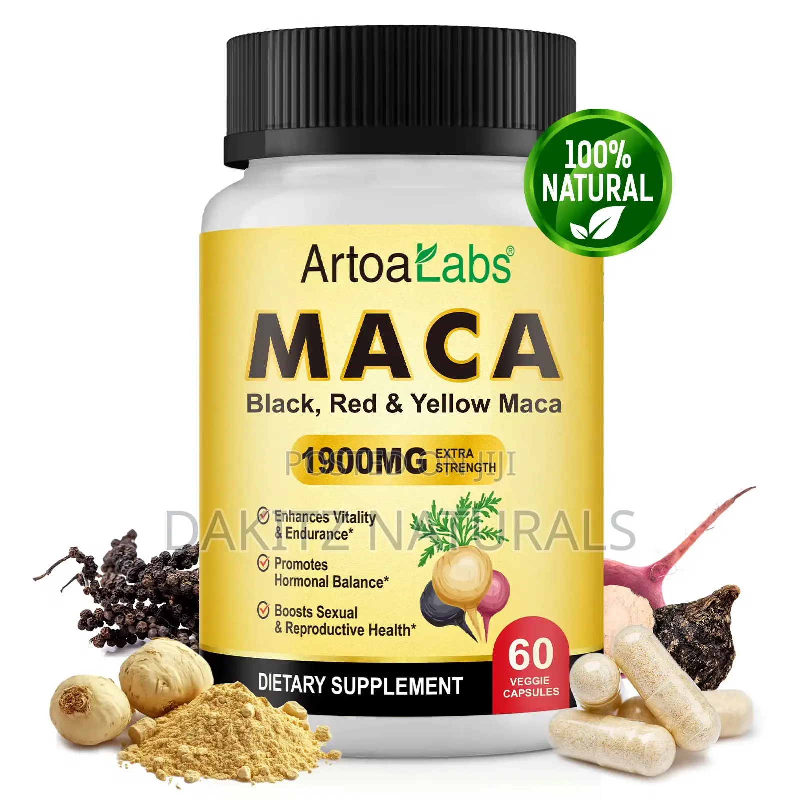 Pure Maca Capsule for Energy Vitality