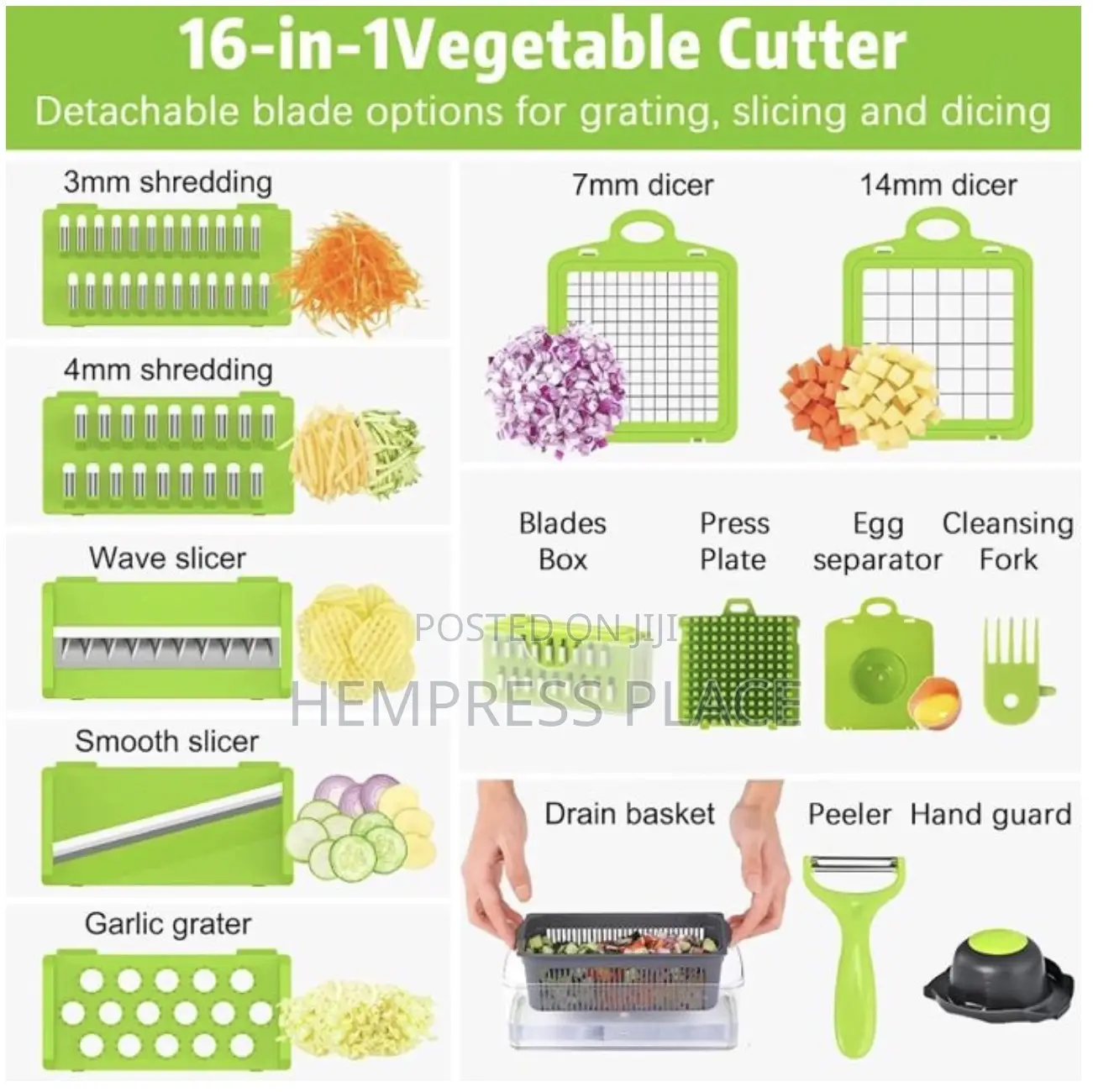 16pcs Veggies Slicer