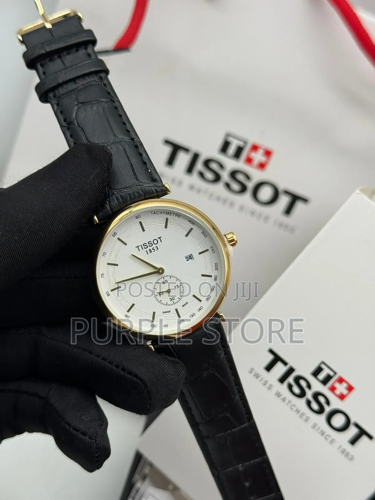 Tissot Leather Active Down Seconds Watches