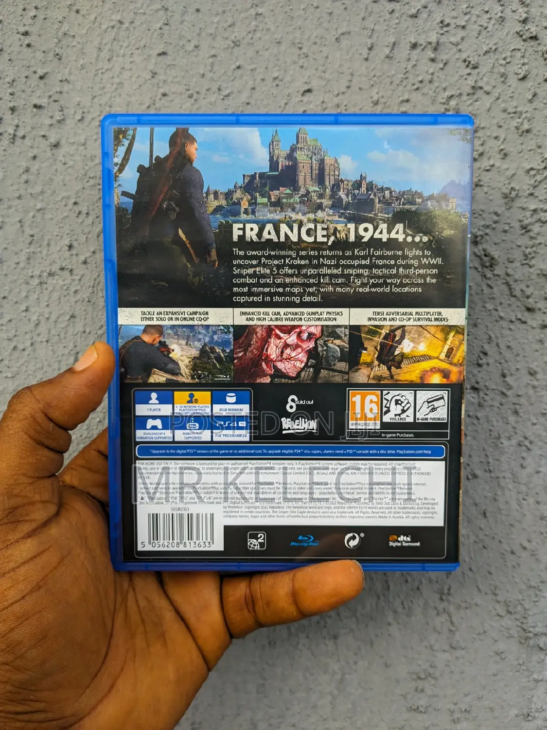 Neatly Used Sniper Elite 5 for Ps4 and Ps5