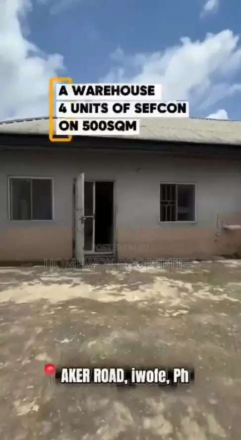 Warehouse With Four Units of Self Contain Apartments at Iwofe Road
