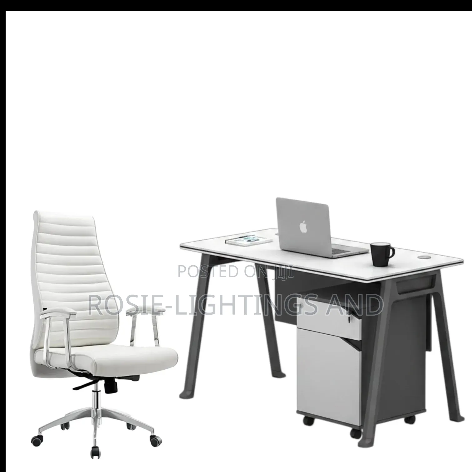 New Modern Premium Office Table and Executive Swivel Office Chair