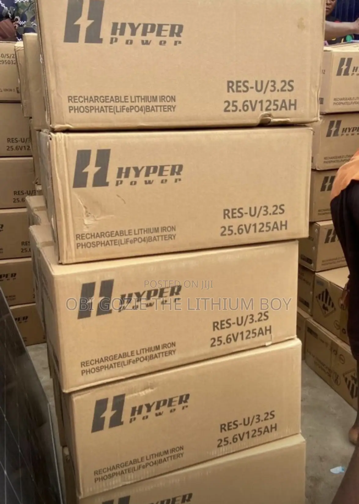 3.2kwh-25.6v Hyper-Power Solar Lithium Battery. Best Importer in Lagos