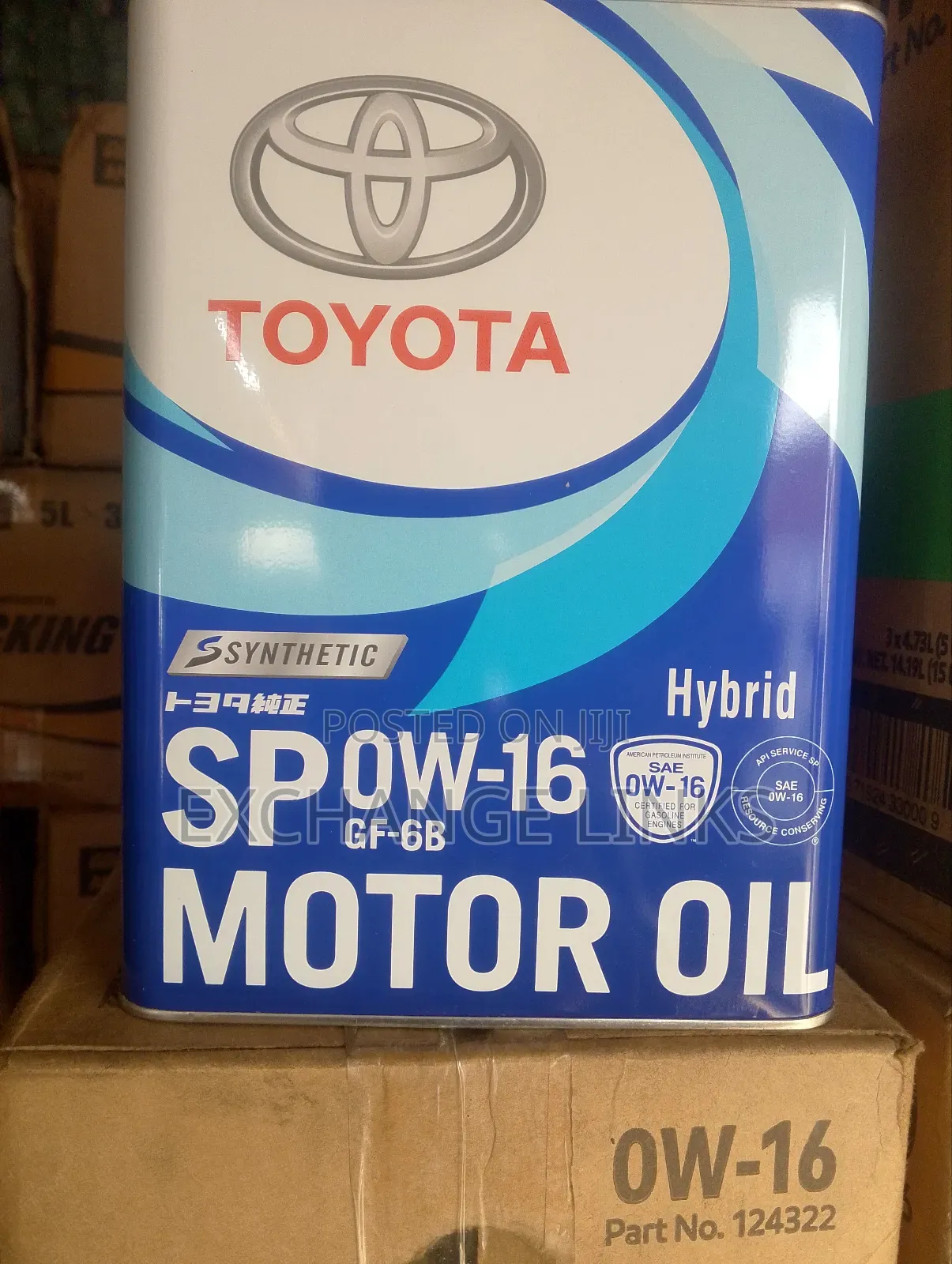 4l Genuine Toyota 0w-16 Hybrid Engine Oil