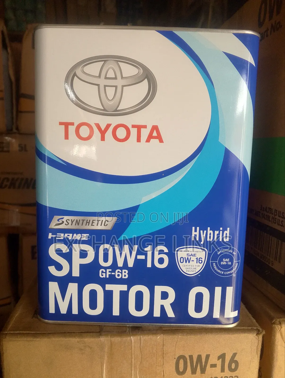 4l Genuine Toyota 0w-16 Hybrid Engine Oil