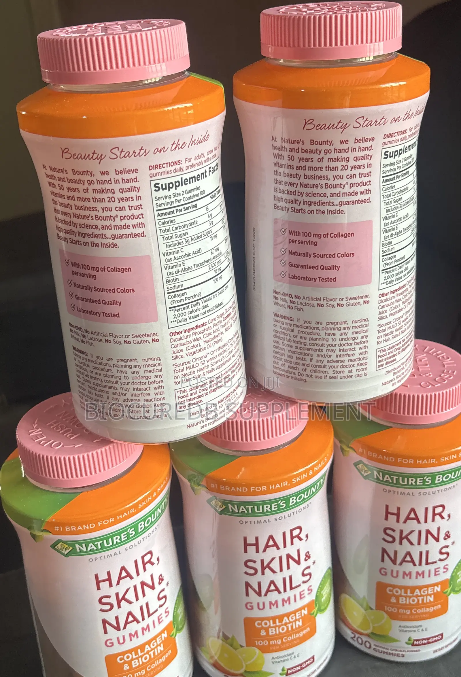 Natures Bounty Collagen Biotin 200gummies