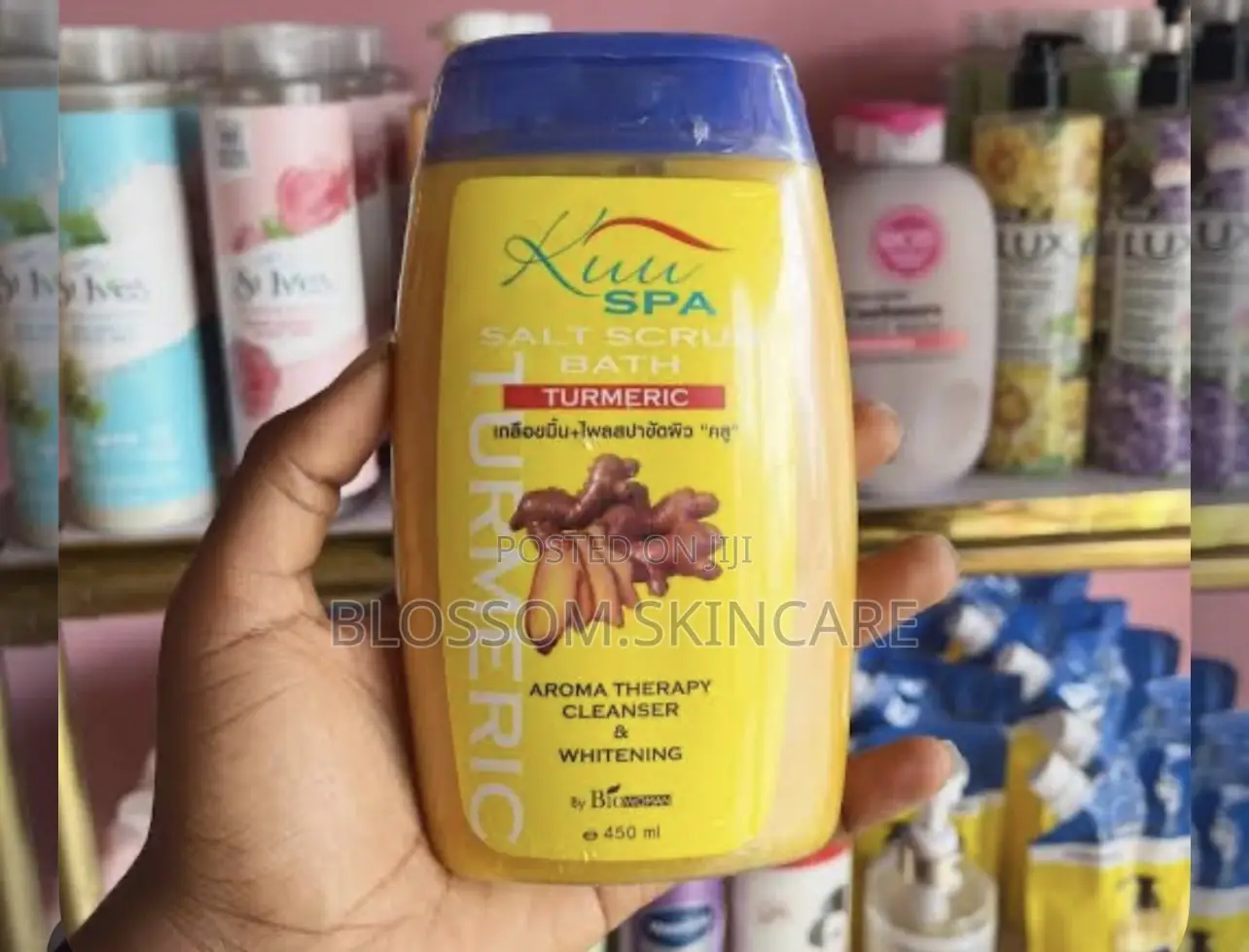 Kuu Spa Body And Face Tumeric And Ginger Scrub-acne Enzema Treatment