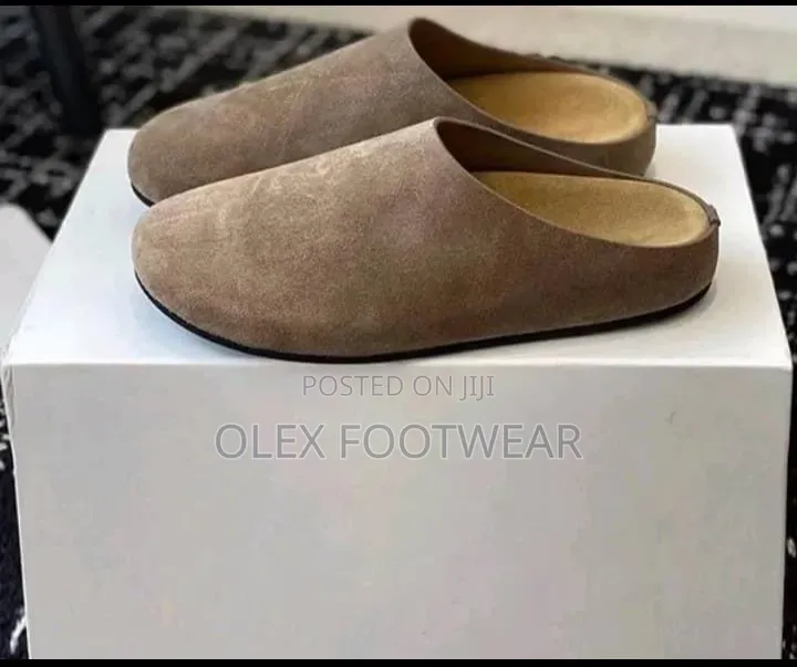 Handmade Black and Brown Suede Half Shoe