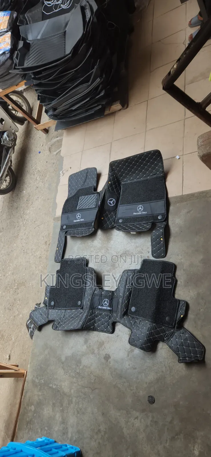 Double Layer Leather Floor Mat Gwagon