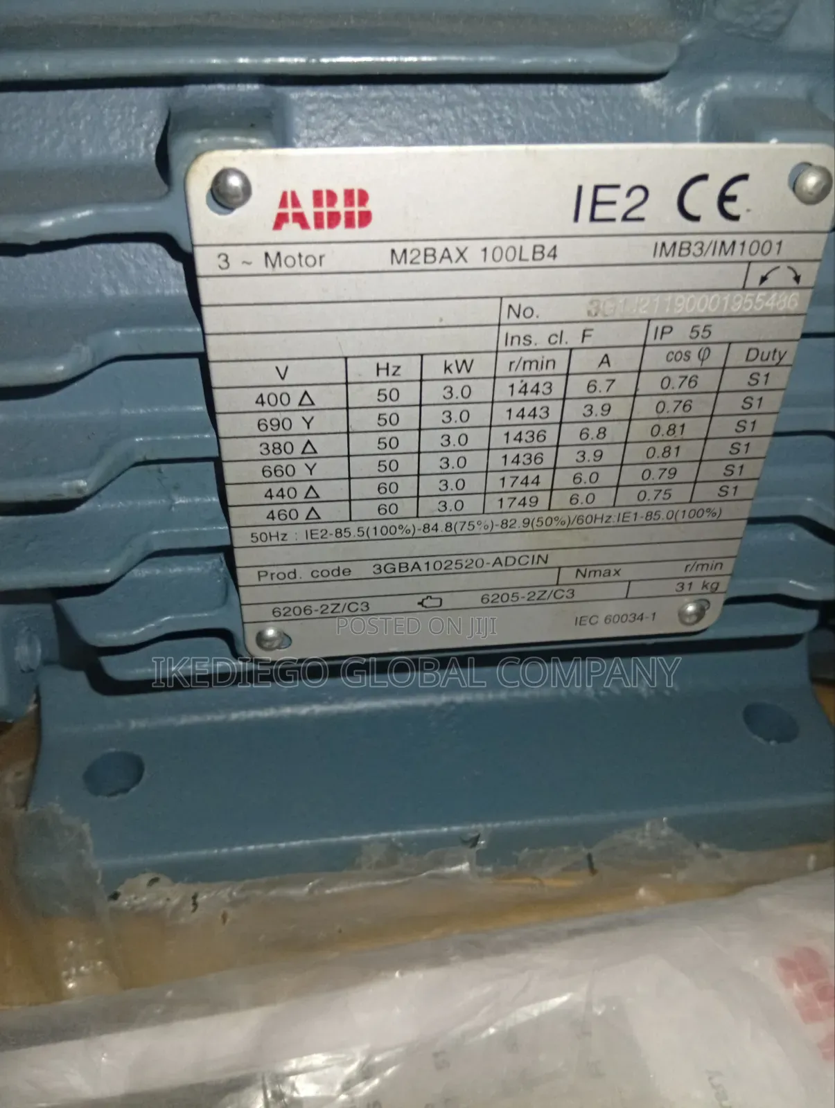 Brand New Abb Electric Motor Available