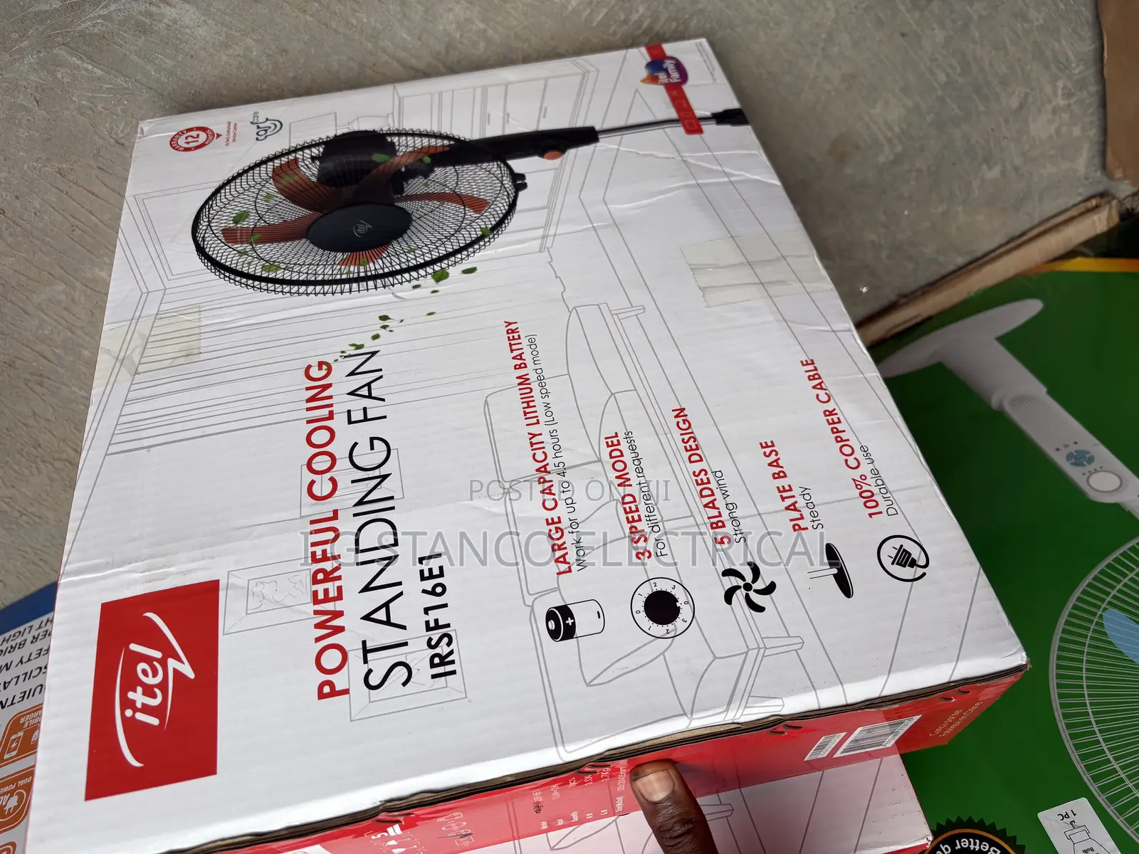 Itel Rechargeable Fan 16 Inches