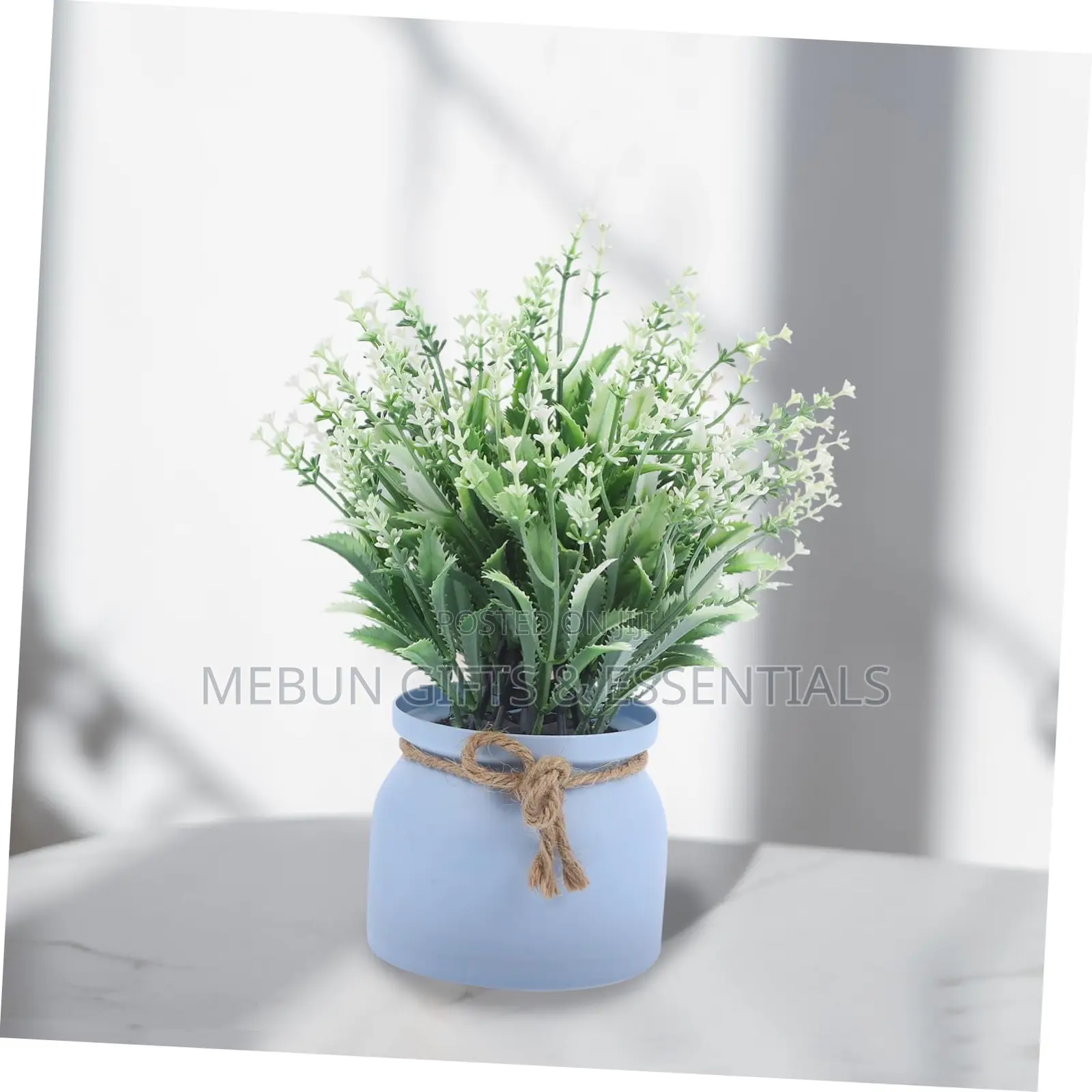 Table Top Artificial Potted Flower With Vase