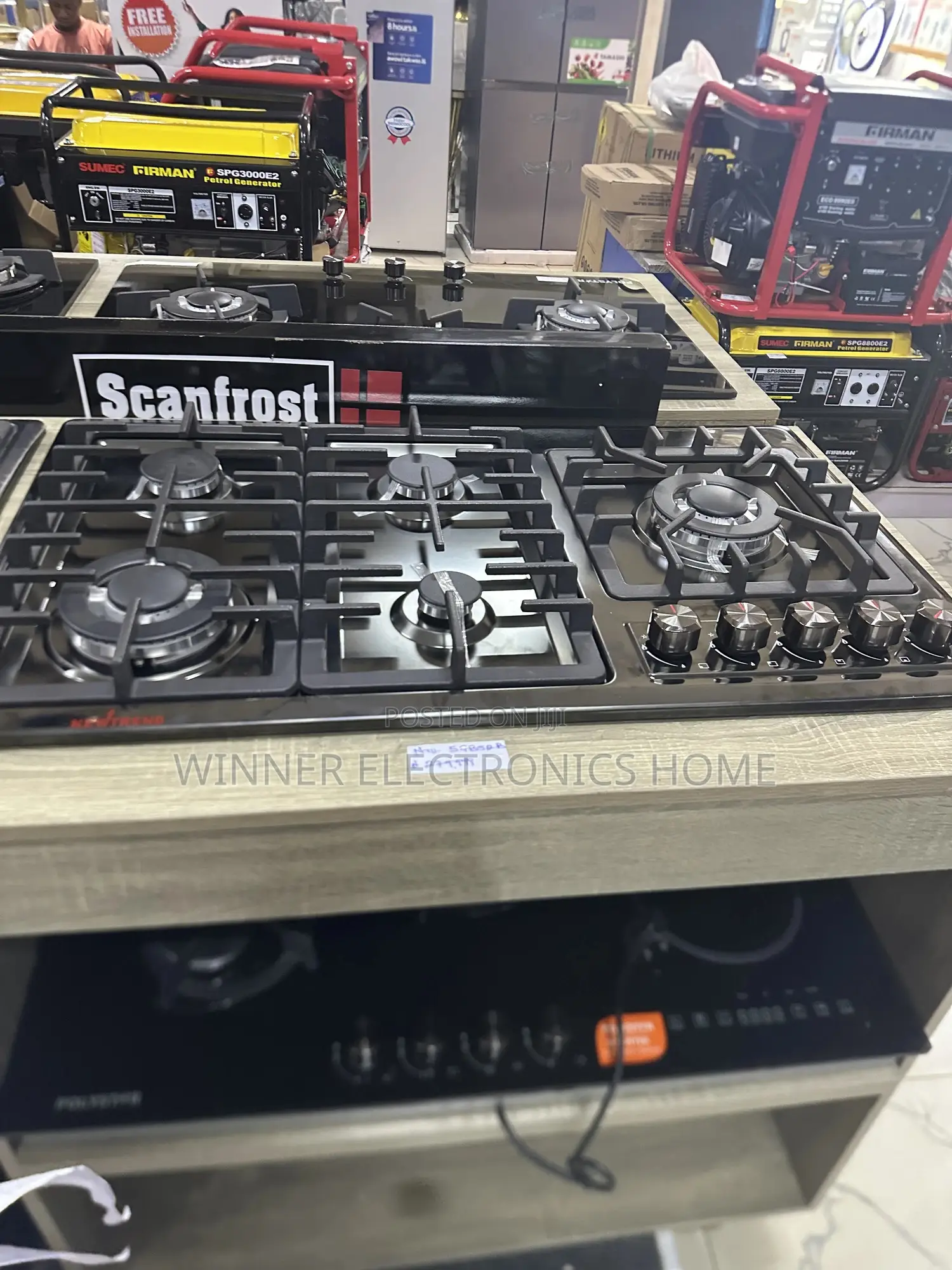 Inbuilt Gas Cooker 5burner New Trend 60 by 90