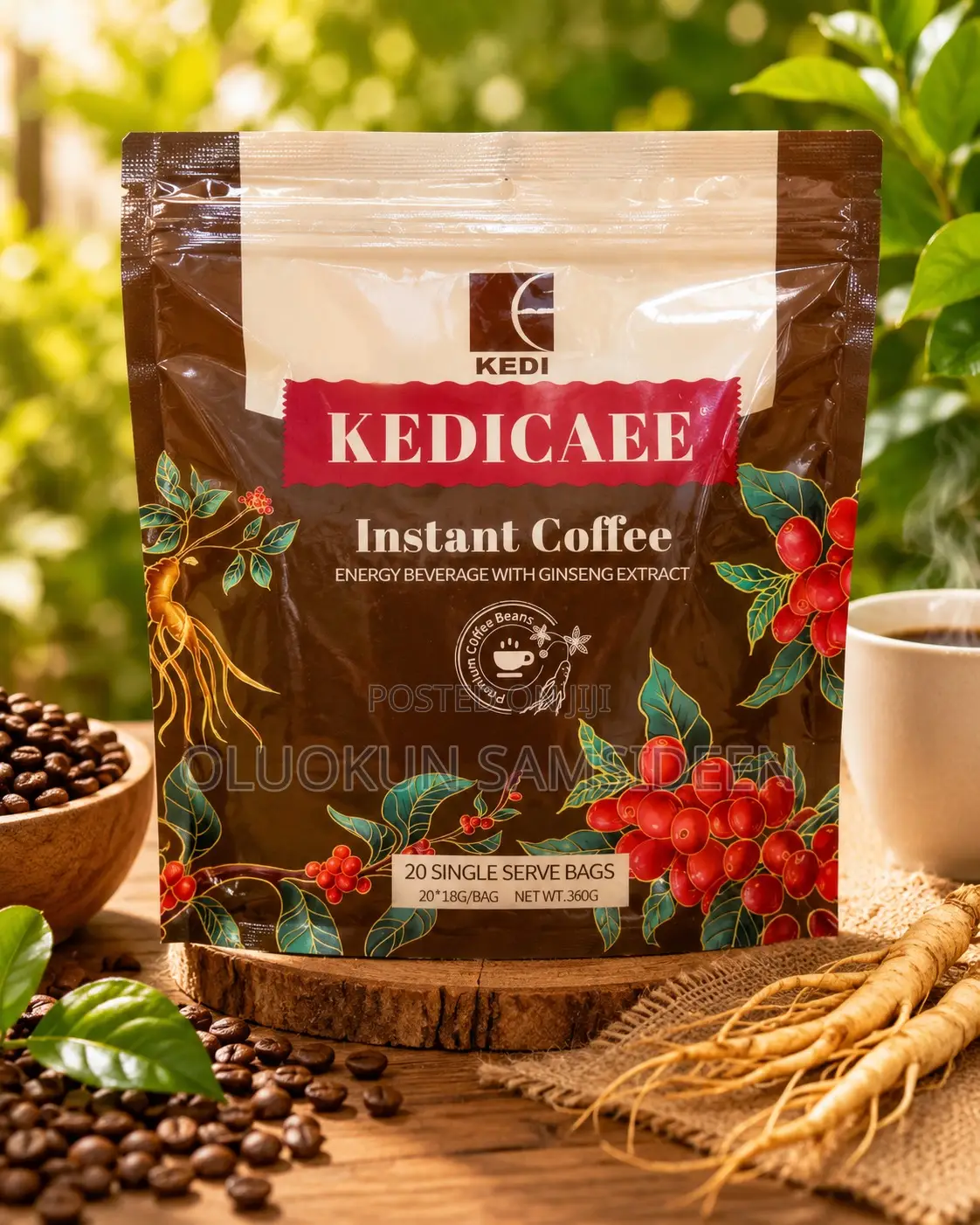 Kedi Ginseng Coffee – Organic Energy Health Boost!