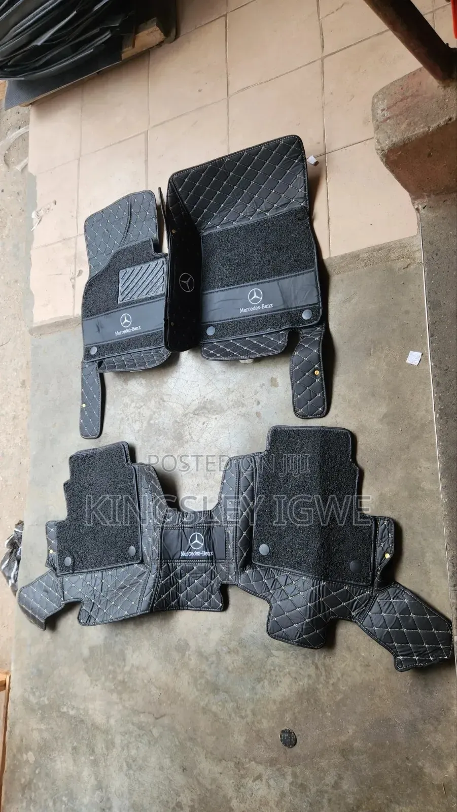 Double Layer Leather Floor Mat Gwagon