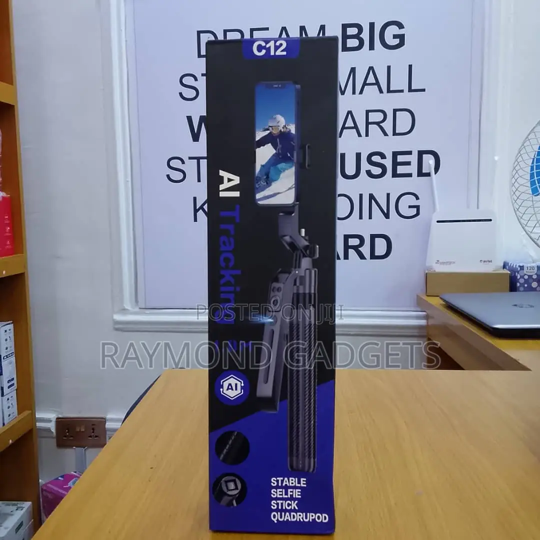 C12 Ai Tracking Selfie Stick Tripod – 1.8m Smart Stand