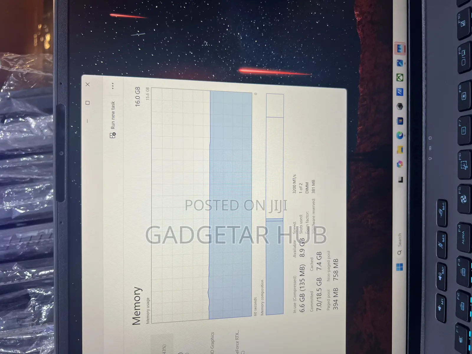 Laptop Dell 16GB Intel Core i7 SSD 16 GB