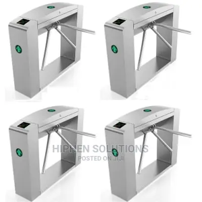 Waist Height Tripod Turnstile Access Control Gate - Set Of 4