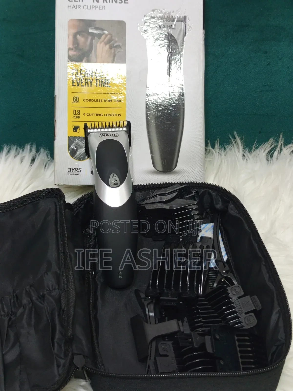 U.K Fairly Used Wahl Clip and Rinse Hair Clipper - Charger Missing