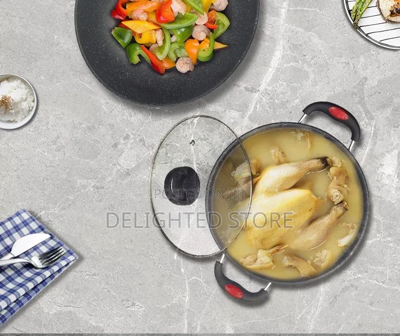 Return of the King 3pcs Maifam Thickened Stone Non Stick Cookware