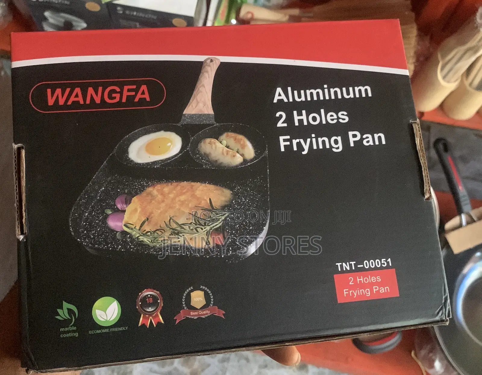 2 Holes Non-Stick Frying Pan