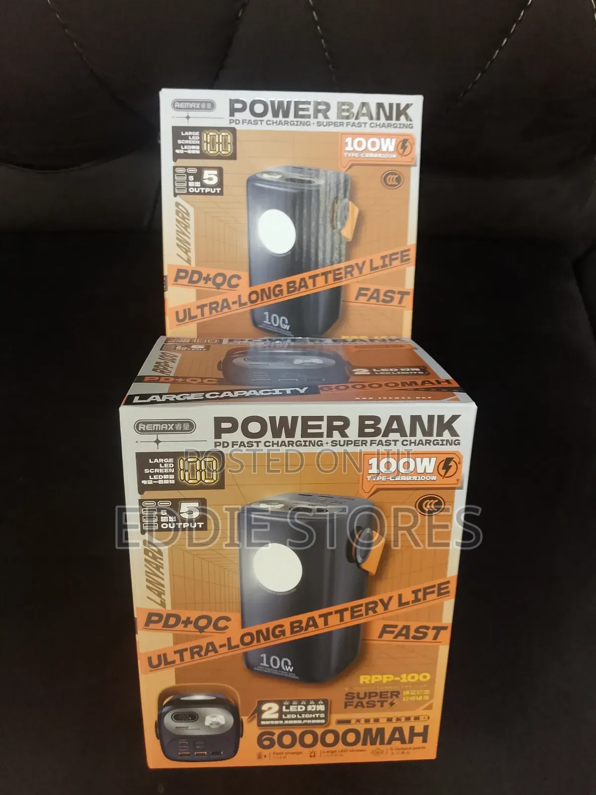100w Remax Portable Power Bank 60000mah