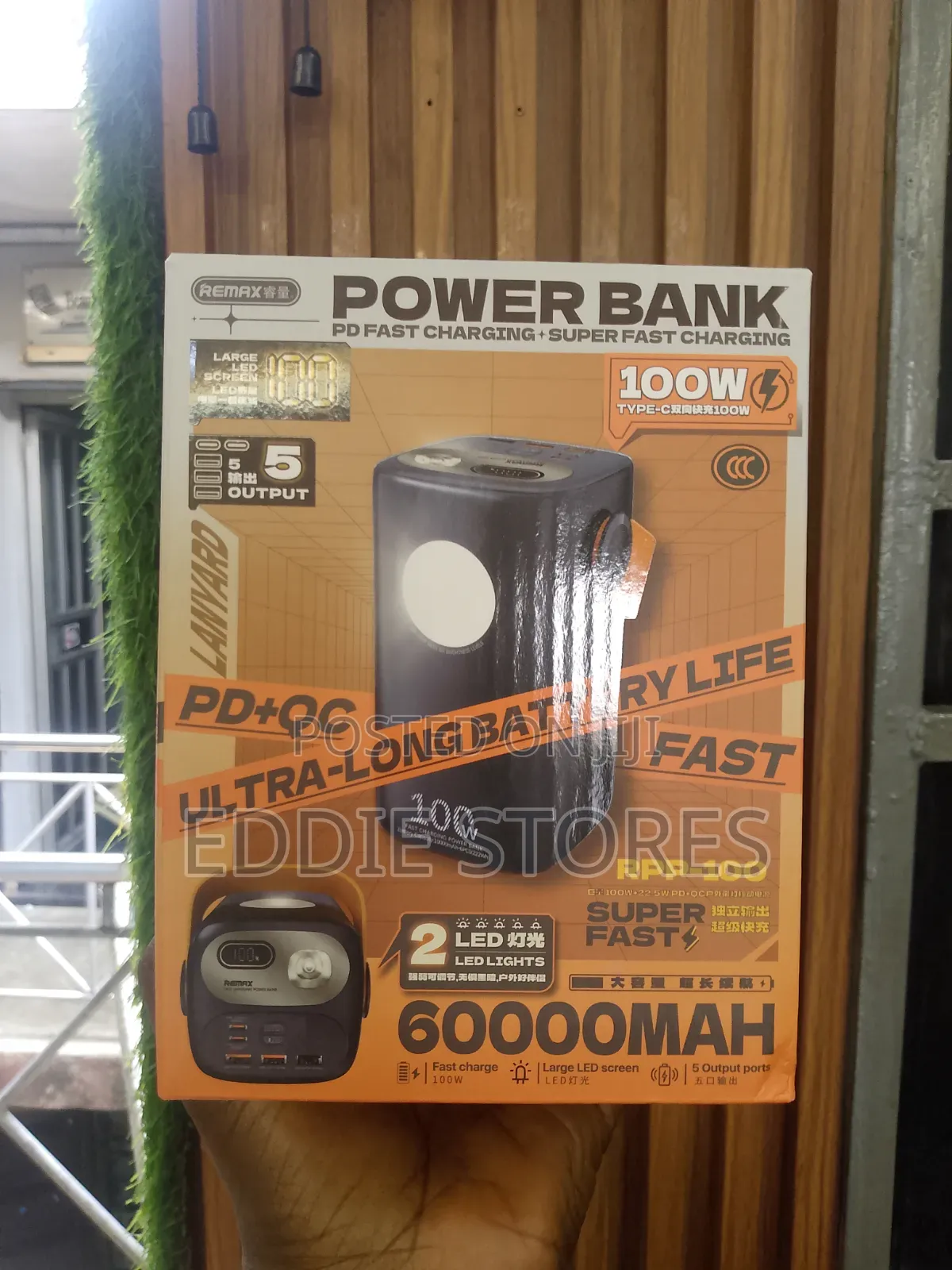 100w Remax Portable Power Bank 60000mah