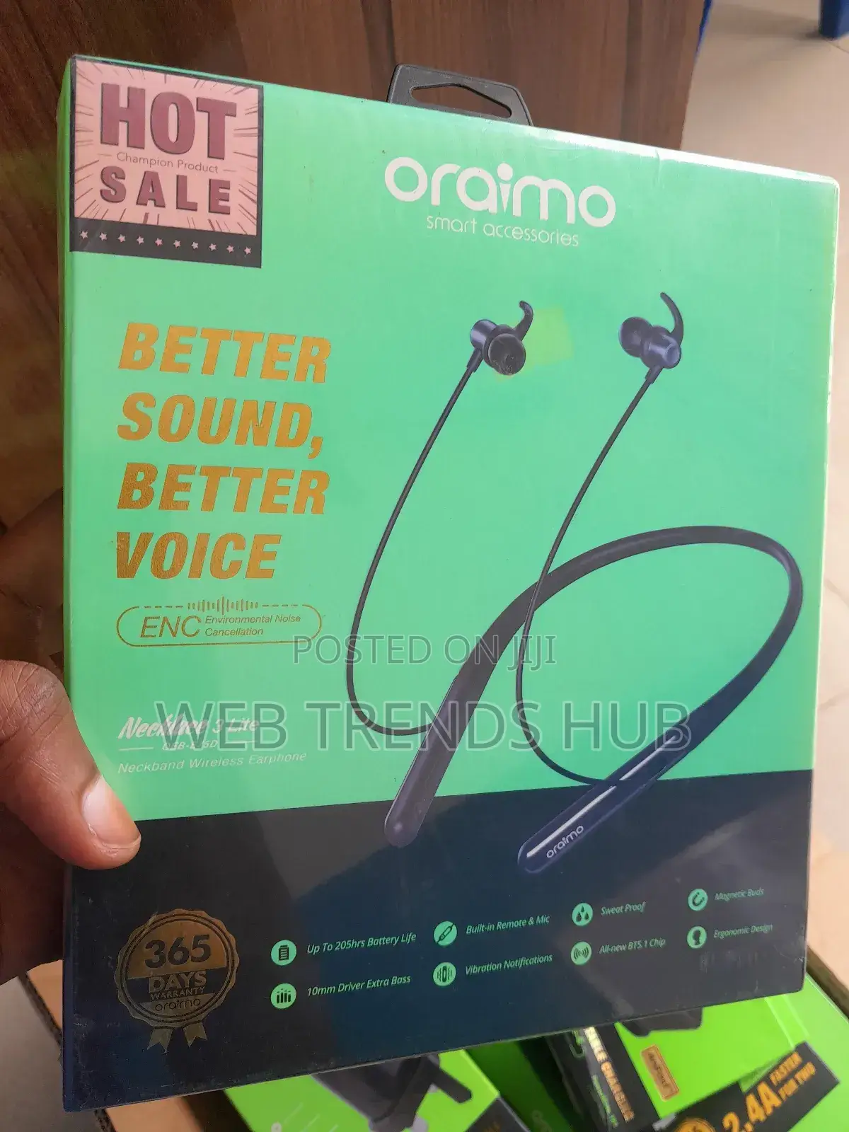 Oraimo Necklace 3 Lite (Oeb-E75d) Wireless Neckband
