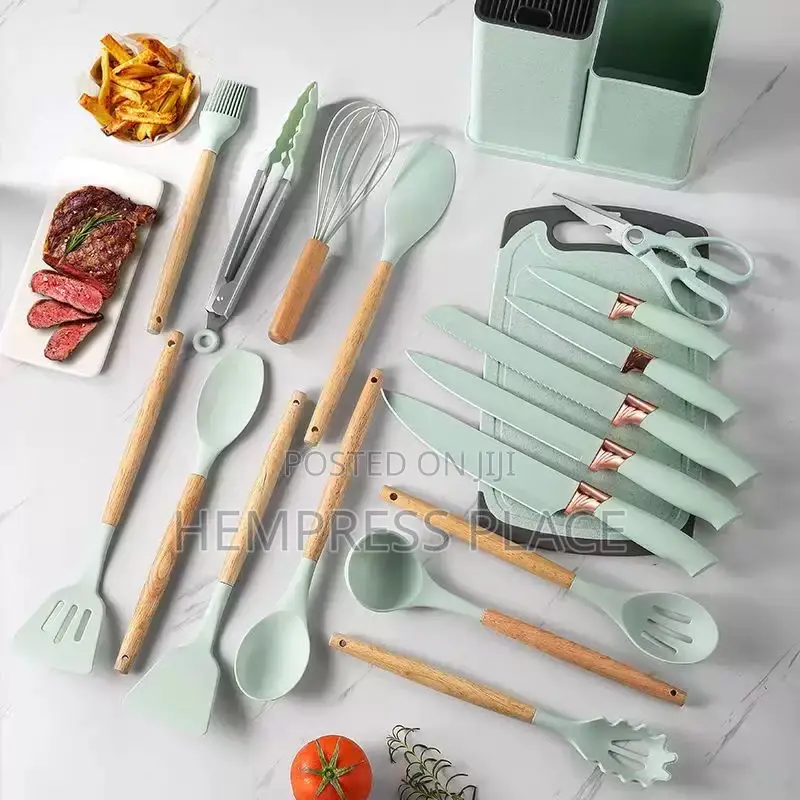 19pcs Silicone Spoon Set
