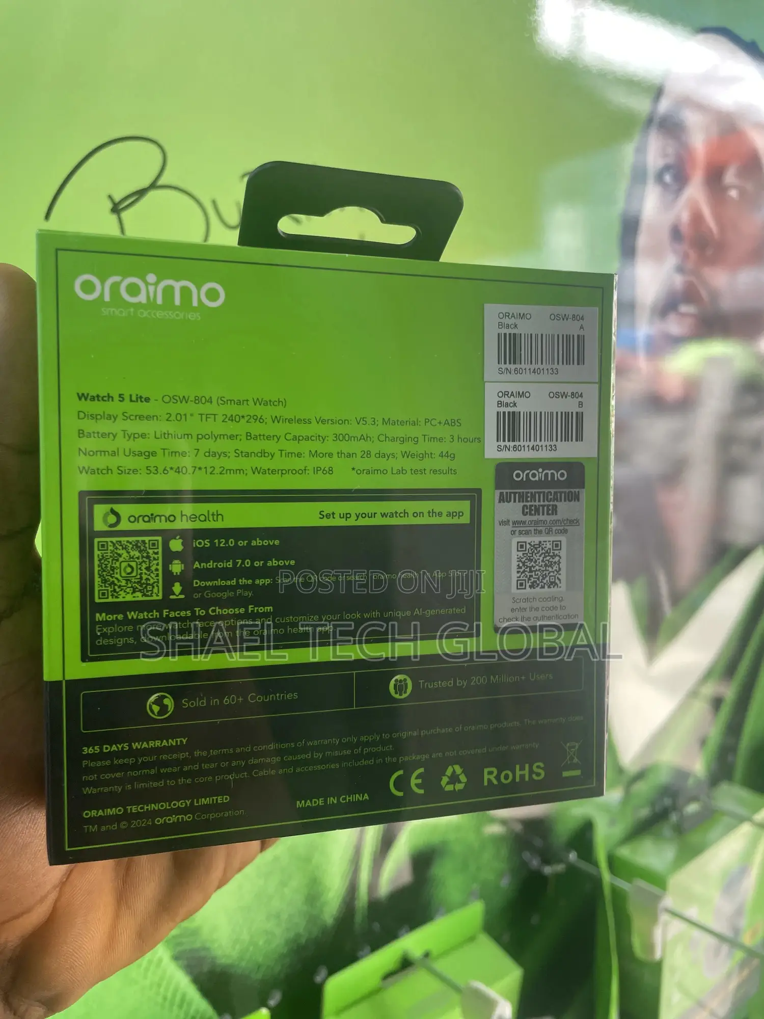 Oraimo Watch 5 Lite Osw 804