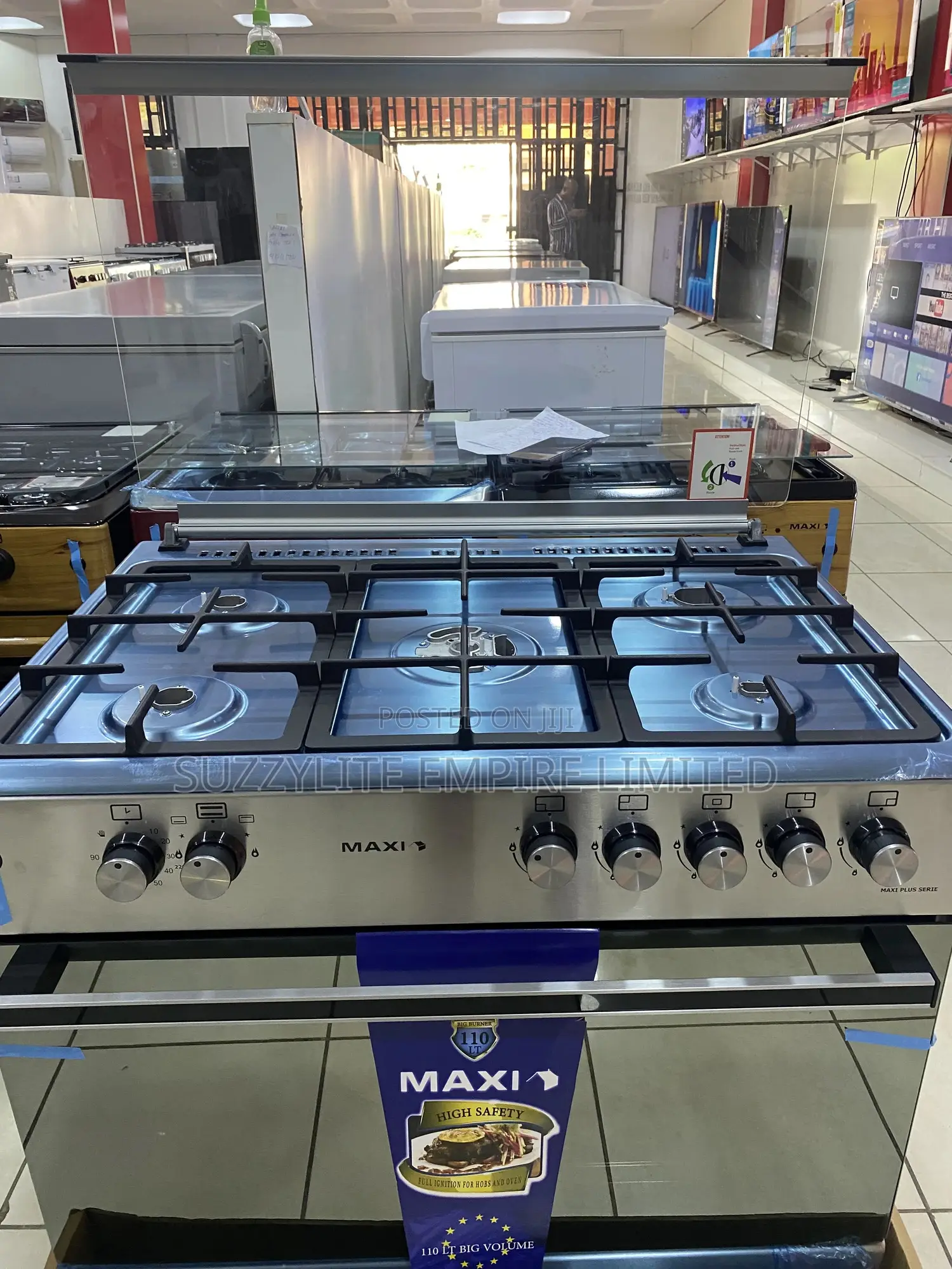 Maxi 60 by 90 Standing Gas Cooker With Grill and Oven