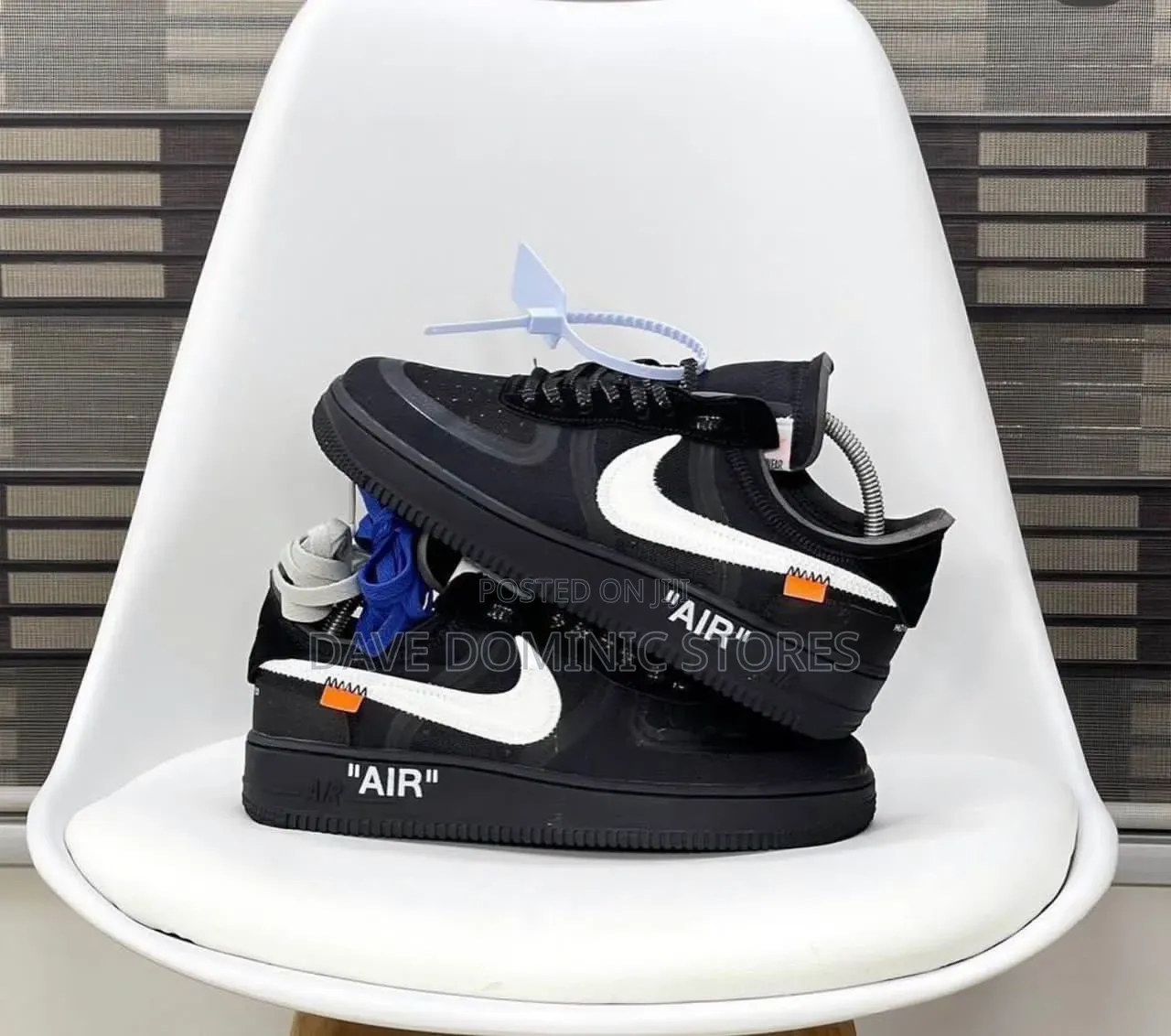 Virgil Abloh Off White X Nike Airforce 1 Sneaker Available in 2 Colors