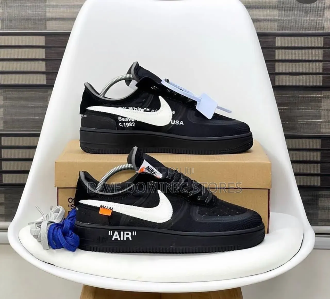 Virgil Abloh Off White X Nike Airforce 1 Sneaker Available in 2 Colors