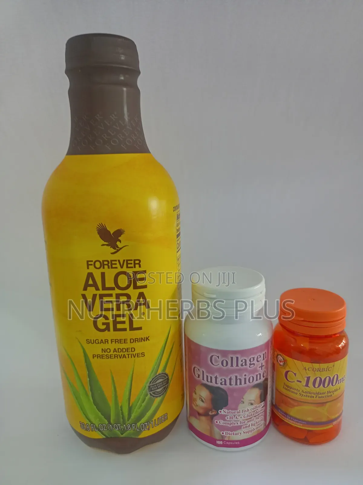 Forever Aloe Vera Gel,Collagen + Glutathione and Acorbic C- 1000mg