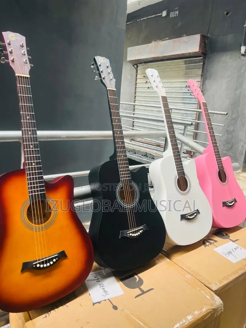 38” Leaning Acoustic Box Guitar for Learning Students