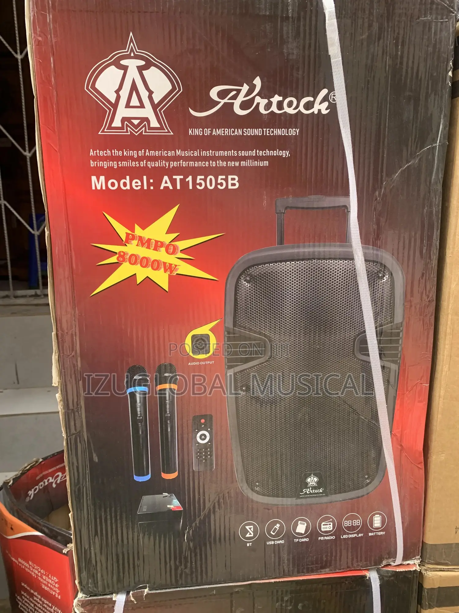 Alteck 15”Inches Big Battery Rechargeable Public Address System