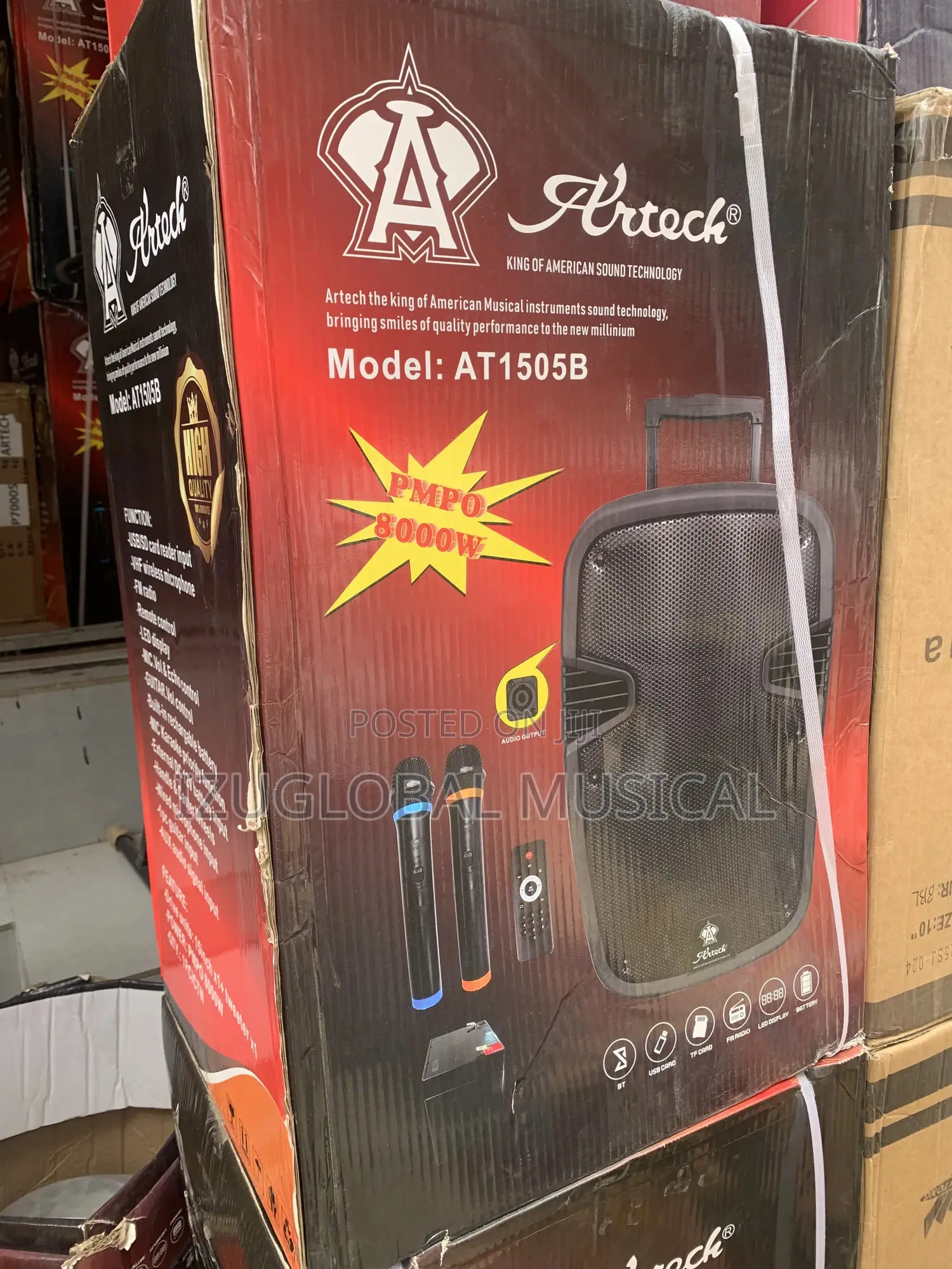 Alteck 15”Inches Big Battery Rechargeable Public Address System