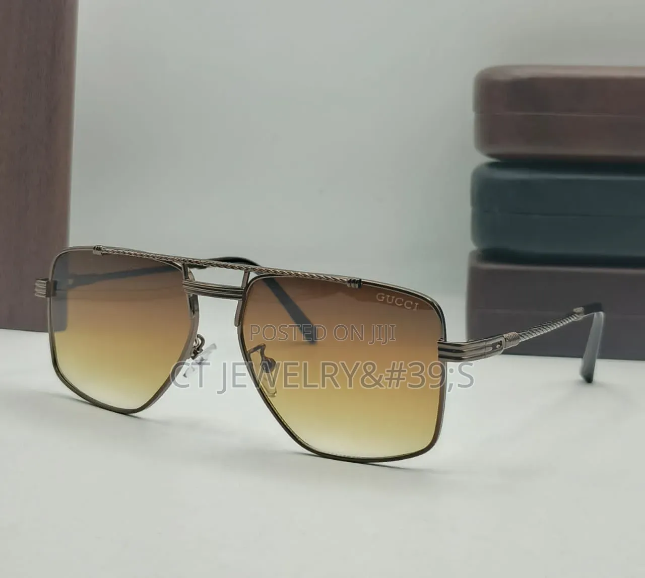 Men's Matte Black Square Aviator Sunglasses Metalframe,Executive Style